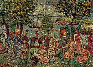 Maurice Brazil Prendergast - Fantasy (also known as Landscape with Figures)