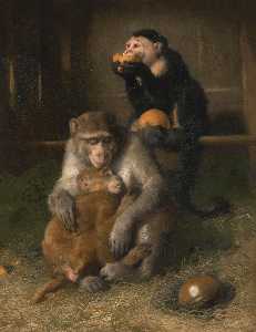 Edwin Henry Landseer - doctor's visit to poor relations at the zoological gardens