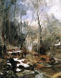 Emil Jacob Schindler - February Atmosphere Early Spring in the Vienna Woods
