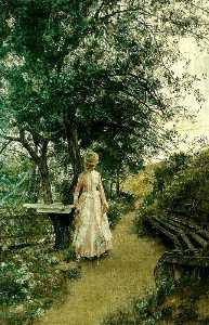 Johan Krouthén - Lady in the Garden