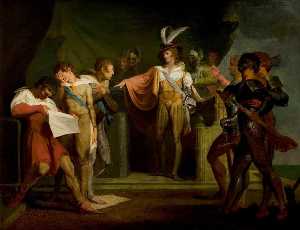 Henry Fuseli (Johann Heinrich Füssli) - Henry V- Act II Scene 2 Discovering the Conspirators