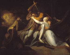 Henry Fuseli (Johann Heinrich Füssli) - Percival Delivering Belisane from the Enchantment of Urma