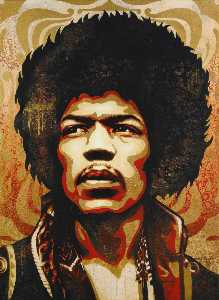 Shepard Fairey - Jimi Hendrix
