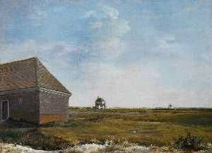 George Stubbs - Newmarket Heath, with a Rubbing Down House