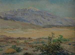 Mary Agnes Yerkes - Tin Mountain from Texas Springs, (painting)
