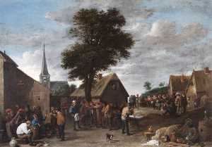 David The Younger Teniers - A Flemish Village Festival