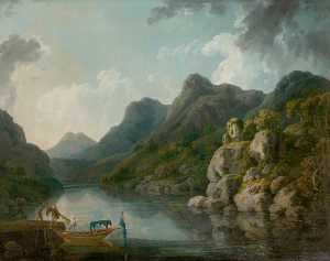 Philip Jacques De Loutherbourg - View of Snowdon with the Castle of Dolbadarn from Llanberis