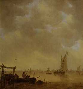 Jan Van Goyen - An Estuary
