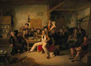 William Allan - James Hogg (1770–1835), Poet (The Ettrick Shepherd) (The Ettrick Shepherd-s House Heating or The Celebration of his Birthday)