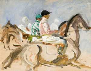 Alfred James Munnings - Study for 'The Start'