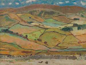 William George Gillies - Hills above Stow