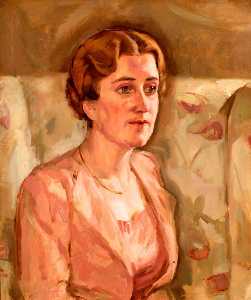Ivor Williams - Woman in a Rose Pink Jacket