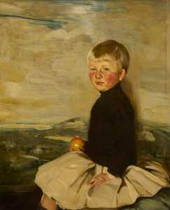 William Newzam Prior Nicholson - Master Anthony Bacon, Aged 3 (Anthony W. Bacon, Son of Thomas W. Bacon, 1873–1950, of Ramsden Hall, Essex)
