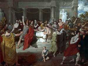 Charles Lock Eastlake - Brutus Exhorting the Romans to Revenge the Death of Lucretia