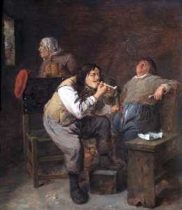 Adriaen Brouwer - The Smokers
