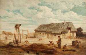 Louis Adolphe Hervier - The Farmyard