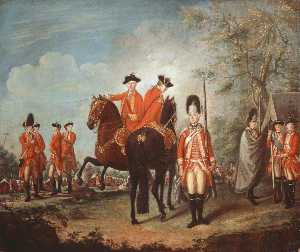 Giuseppe Chiesa - Two Horses of the Regiment, c.1769