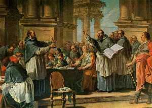 Charles-André Van Loo (Carle Van Loo) - Life of St Augustine Saint Augustine Disputing with the Donatists