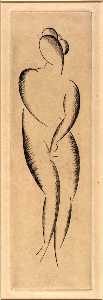 Elie Nadelman - Female Nude, Standing