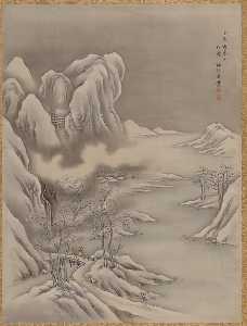 Seki Shūkō - Winter Scene