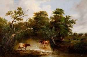 Robert Burrows - Cattle Watering