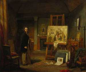 John Ballantyne - Thomas Faed (1826–1900), Artist, in his Studio