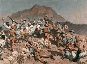 Fred Roe - 2nd Battalion 5th Gurkha Rifles at Ahnai Tangi, North West Frontier, India, 14 January 1920