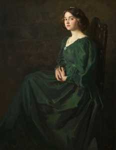 Thomas Edwin Mostyn - The Green Gown