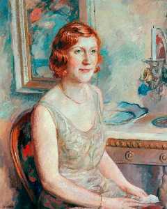 John Albert Cooper - Portrait of a Young Lady