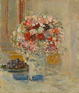 Ethel Walker - Flowers and Grapes