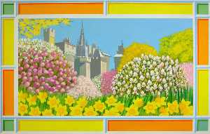 Anna Todd - Cardiff Castle with Daffodils