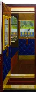 Anna Todd - View from a Railway Carriage End of the Carriage
