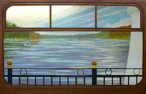Anna Todd - View from a Railway Carriage A Reservoir