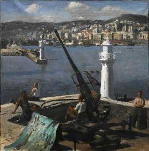 Henry Marvell Carr - A Bofors Gun, Algiers