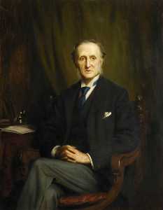 Herman Herkomer - Dudley Ryder (1831–1900), 3rd Earl of Harrowby, President of the Bible Society (1886–1900)