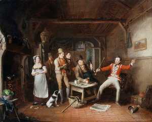 John Cawse - A Soldier Relating His Exploits in a Tavern