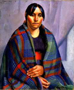 Kenneth M Adams - Taos Indian Woman