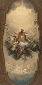 Anton Raphael Mengs - Saint Eusebius Carried to Heaven