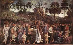 Pietro Perugino (Pietro Vannucci) - Moses's Journey into Egypt and the Circumcision of His Son Eliezer