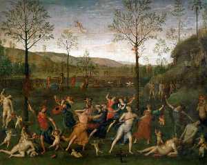 Pietro Perugino (Pietro Vannucci) - Combat of Love and Chastity
