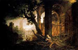 Claude Lorrain (Claude Gellée) - Landscape with the Temptation of St. Anthony