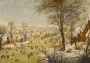 Pieter Brueghel The Younger - Winter landscape with a bird trap
