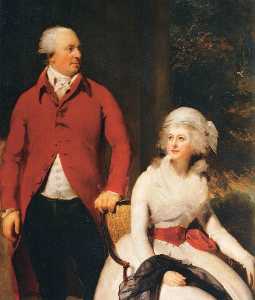 Thomas Lawrence - Mr and Mrs John Julius Angerstein (detail)