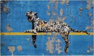 Banksy - Leopard onWall of Yankee Stadium