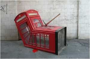 Banksy - London telephone box