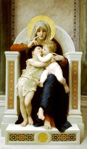 William Adolphe Bouguereau - Lenfant Jesus and the Virgin Saint John the Baptist