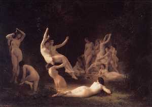 William Adolphe Bouguereau - The Nymphaeum