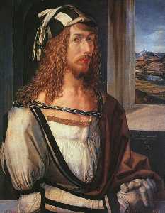 Albrecht Durer - autoportrait 1498, Madrid Prado