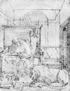 Albrecht Durer - St Jerome in His Study