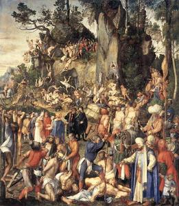  Museum Art Reproductions The Martyrdom of the Ten Thousand, 1508 by Albrecht Durer (1471-1528, Italy) | WahooArt.com